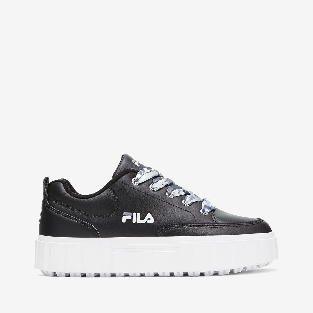Fila Sandblast Low Satin Lace Black / Nine Iron / White (5CM01303-003)