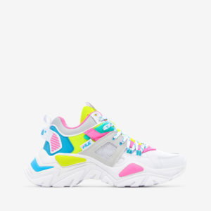 Fila Cage Mid Mixed Media 

 White / Glacier Gray / Safety Yellow

 (5RM01753-107)