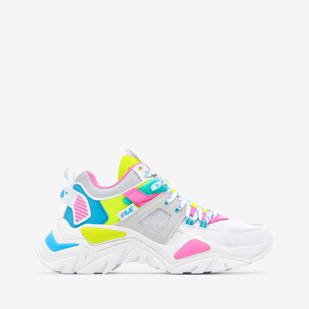 Fila Cage Mid Mixed Media White / Glacier Gray / Safety Yellow (5RM01753-107)