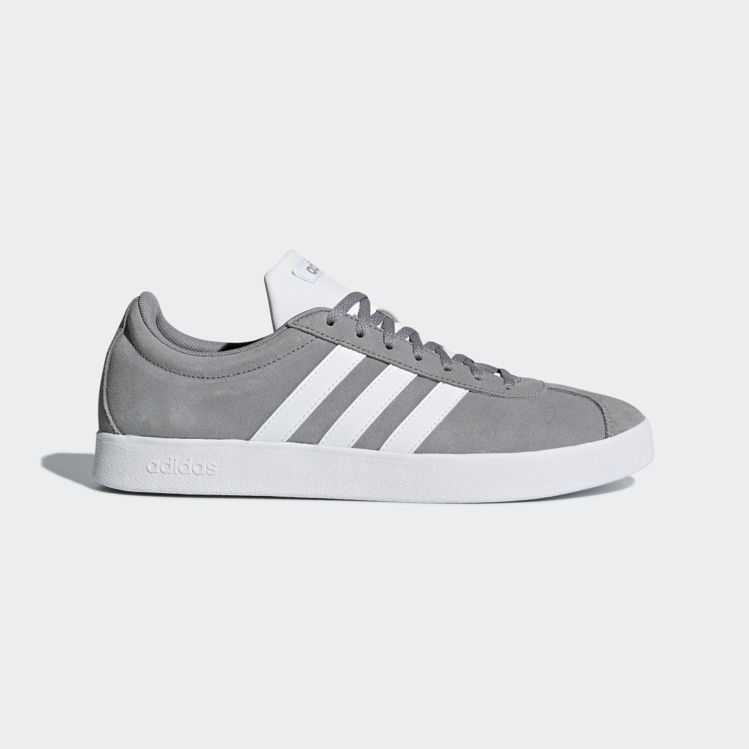 Adidas VL Court 2.0 Grey Three / Cloud White / Cloud White (B43807)