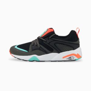 Men’s PUMA Blaze Of Glory “reverse Classics” Black/Steel Gray/Fiery Coral (383532-01)