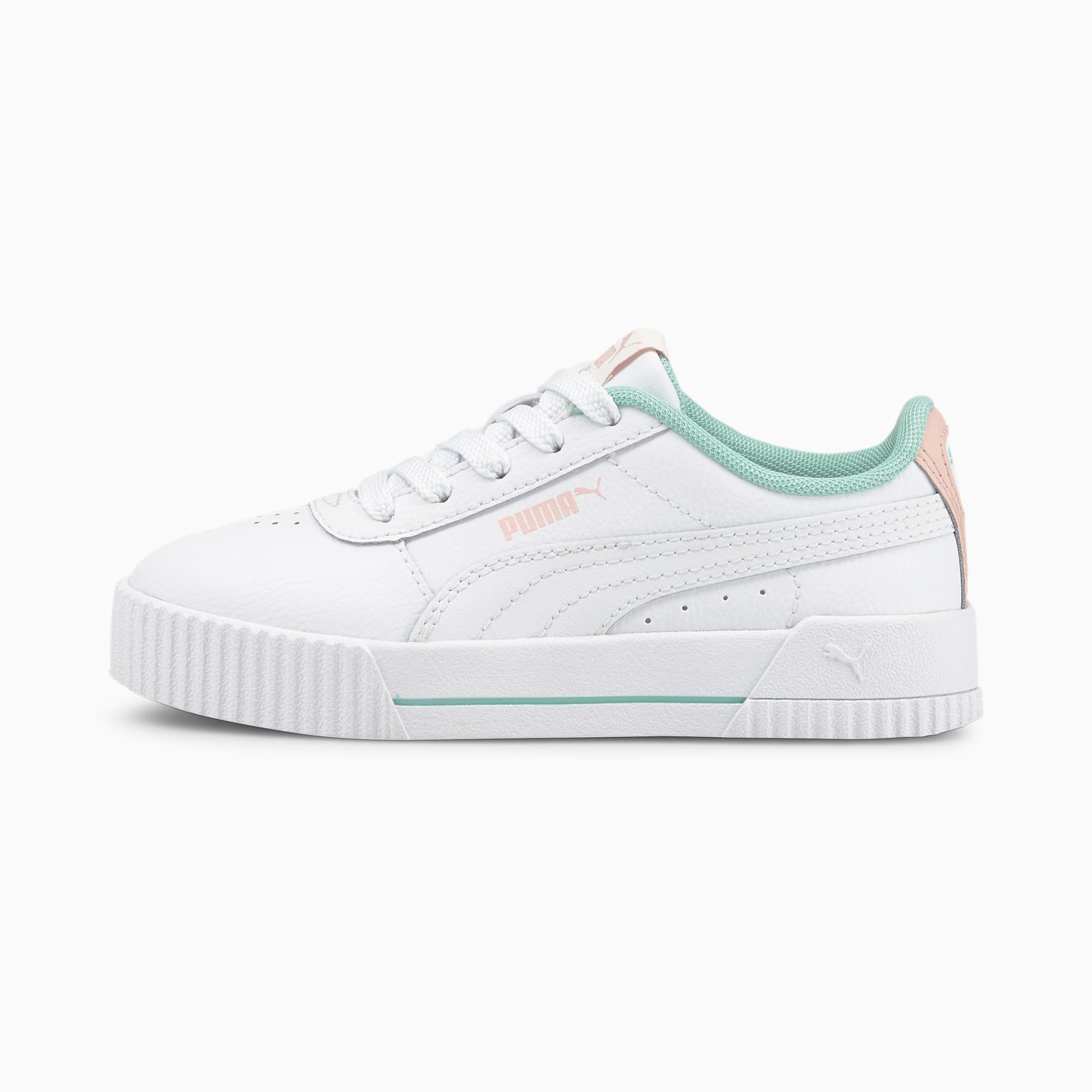 PUMA Carina L Kids’ White/Lotus (370678-29)