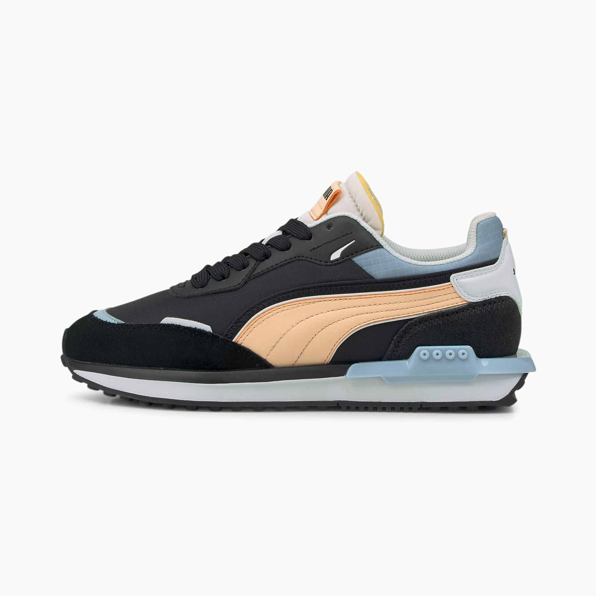 Women’s PUMA City Rider Electric Black/Peach Parfait (382045-04)
