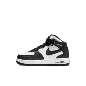 Nike x Stüssy Force 1 Mid Younger Kids’ Black (DN4158-002)