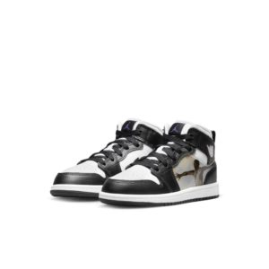 Jordan 1 Mid Younger Kids’ Black (DR9496-001)