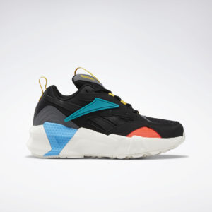 Reebok Aztrek Double Nu Pops Shoes Black / Alloy / Teal Gem (DV8172)