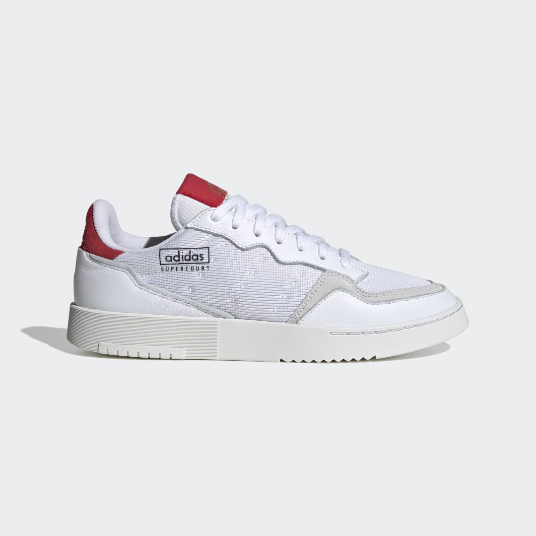 Adidas Supercourt Cloud White / Cloud White / Scarlet (EF5881)