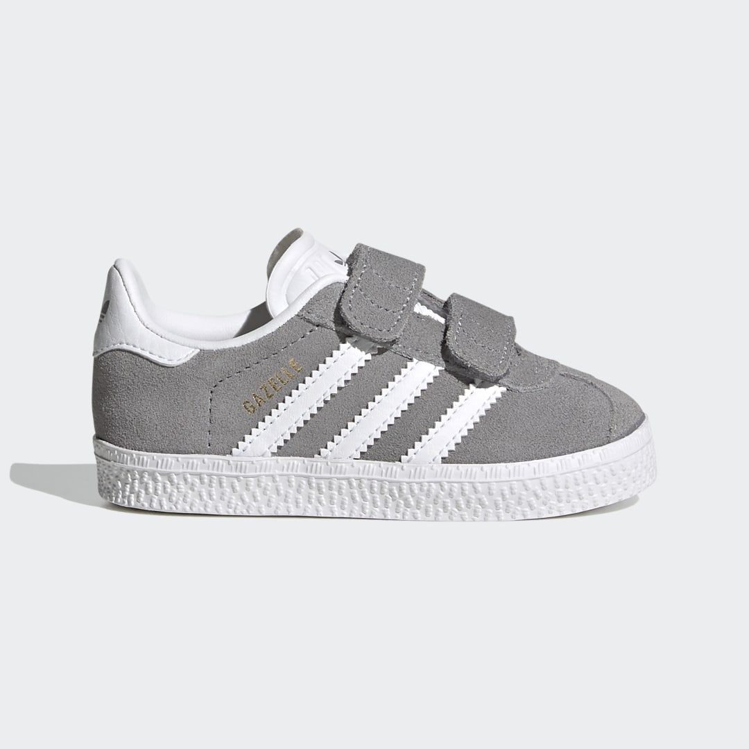 Adidas Gazelle Grey Three / Cloud White / Gold Metallic (FW0713)