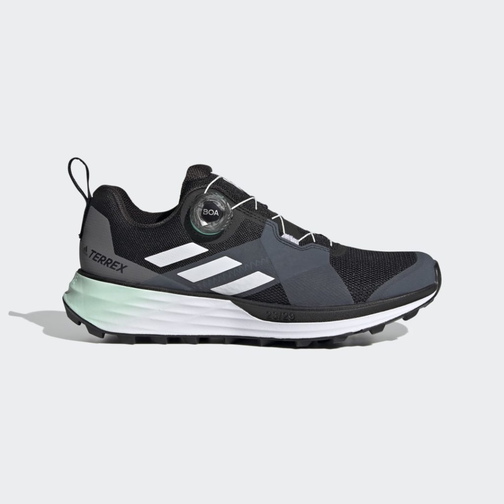 Adidas Terrex Two BOA Trail Running Core Black / Crystal White / Acid Mint (FZ2837)