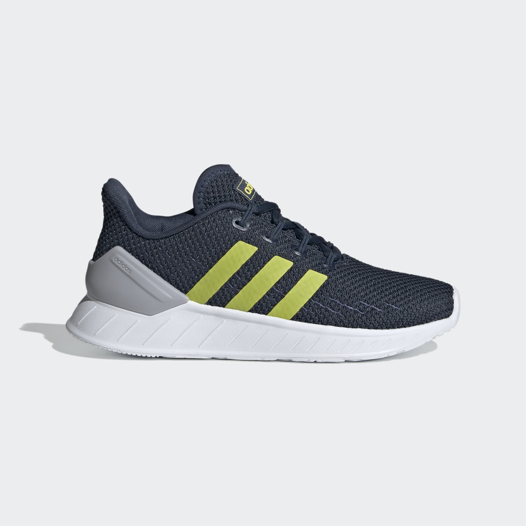 Adidas Questar Flow NXT Crew Navy / Acid Yellow / Halo Silver (FZ2956)