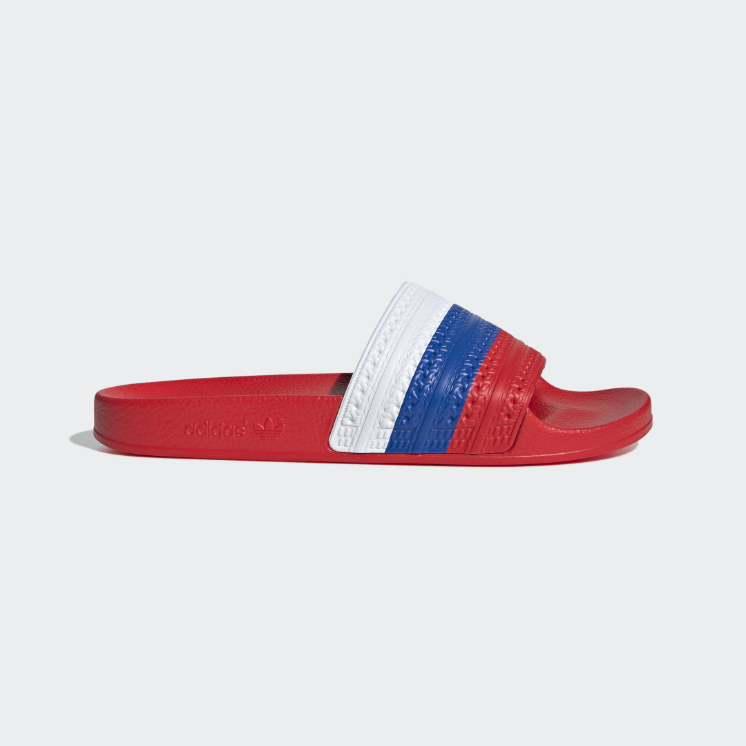 Adidas Adilette Slides Red / Cloud White / Blue (G55376)