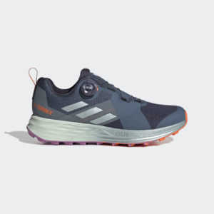 Adidas Terrex Two BOA® Trail Running Wonder Steel / Magic Grey Met / Impact Orange (GW1505)