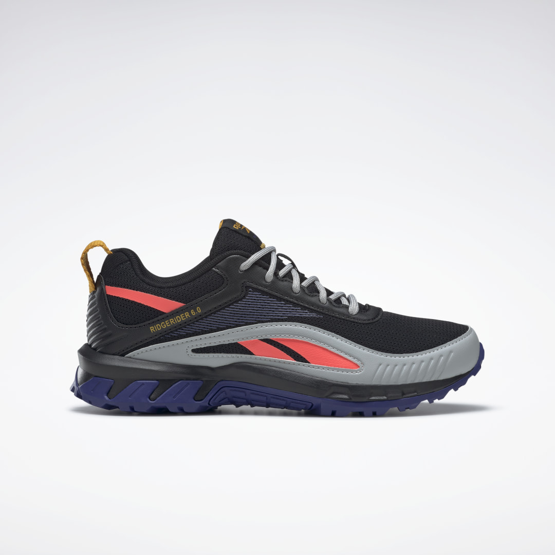 Reebok Ridgerider 6 Shoes Core Black / Bold Purple / Orange Flare (GW1797)