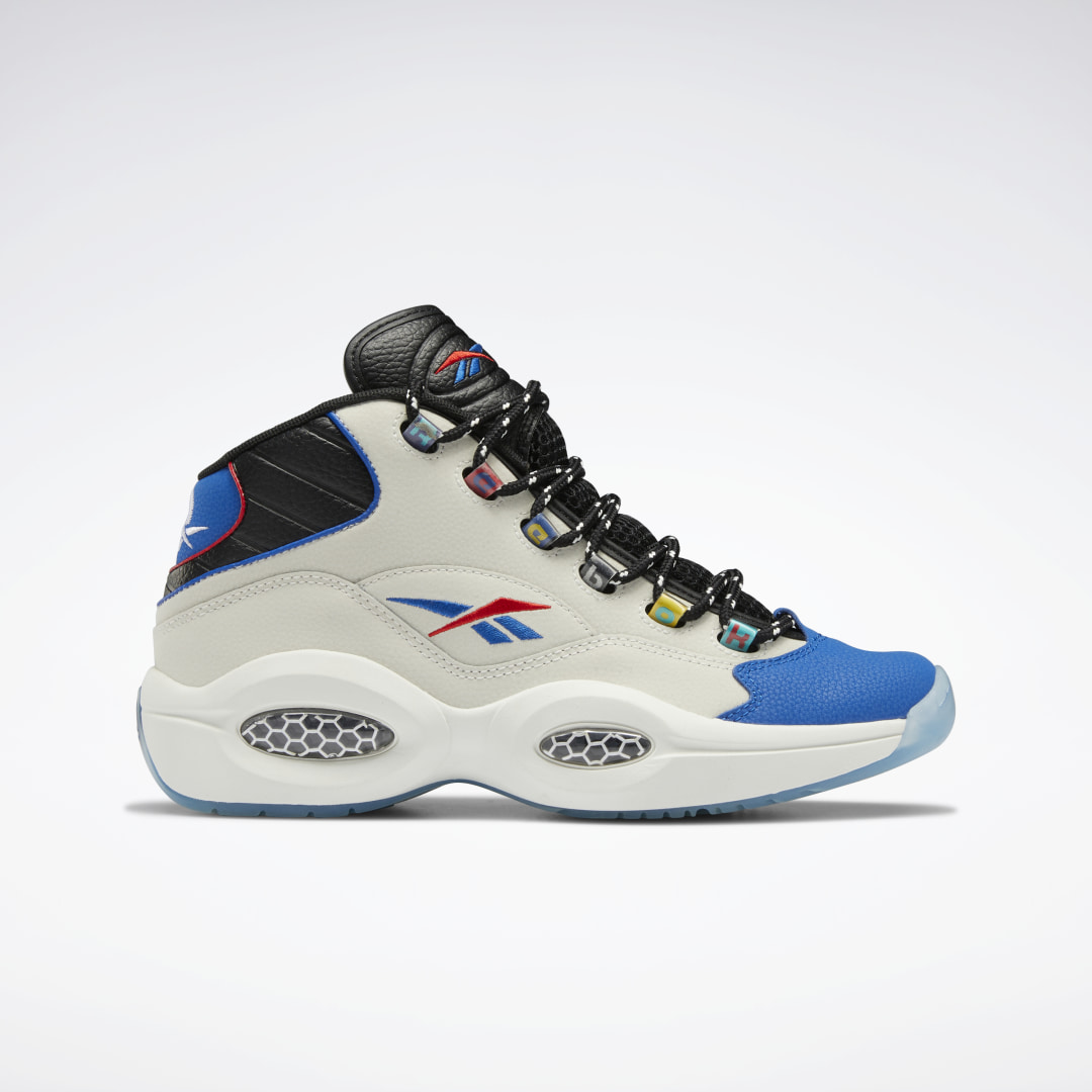 Reebok Question Mid Shoes Chalk / Core Black / Vector Blue (GW8858)