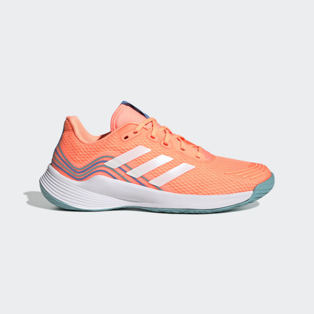 Adidas Novaflight Volleybalschoenen Beam Orange / Cloud White / Pulse Blue (GX1266)