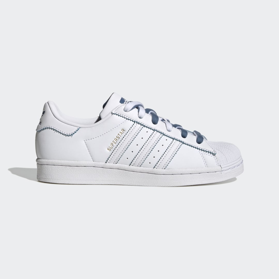 Adidas Superstar Cloud White / Altered Blue / Gold Metallic (GX2012)