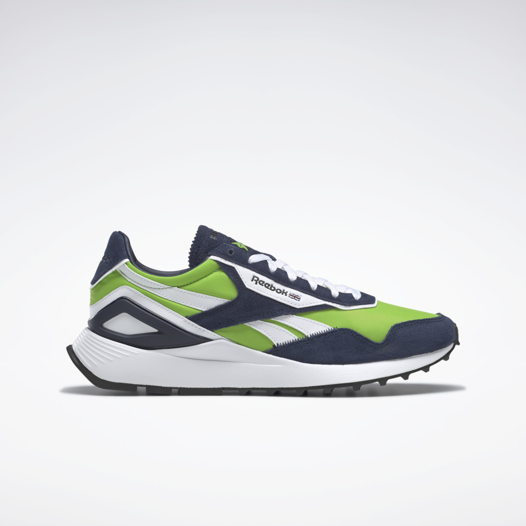 Reebok Classic Leather Legacy AZ Shoes Semi Solar Green / Vector Navy / Cloud White (GX7569)