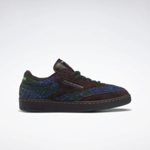 Reebok Braindead Club C Revenge Shoes Purple Abyss / Dark Forest / Batik Blue (GX9593)