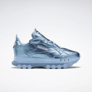 Reebok Cardi B Classic Leather Shoes Fluid Blue / Fluid Blue / Silver Metallic (GY0965)