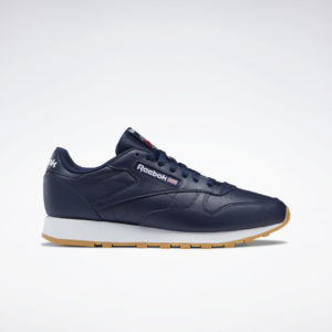 Reebok Classic Leather Shoes Vector Navy / Cloud White / Reebok Rubber Gum-03 (GY3600)
