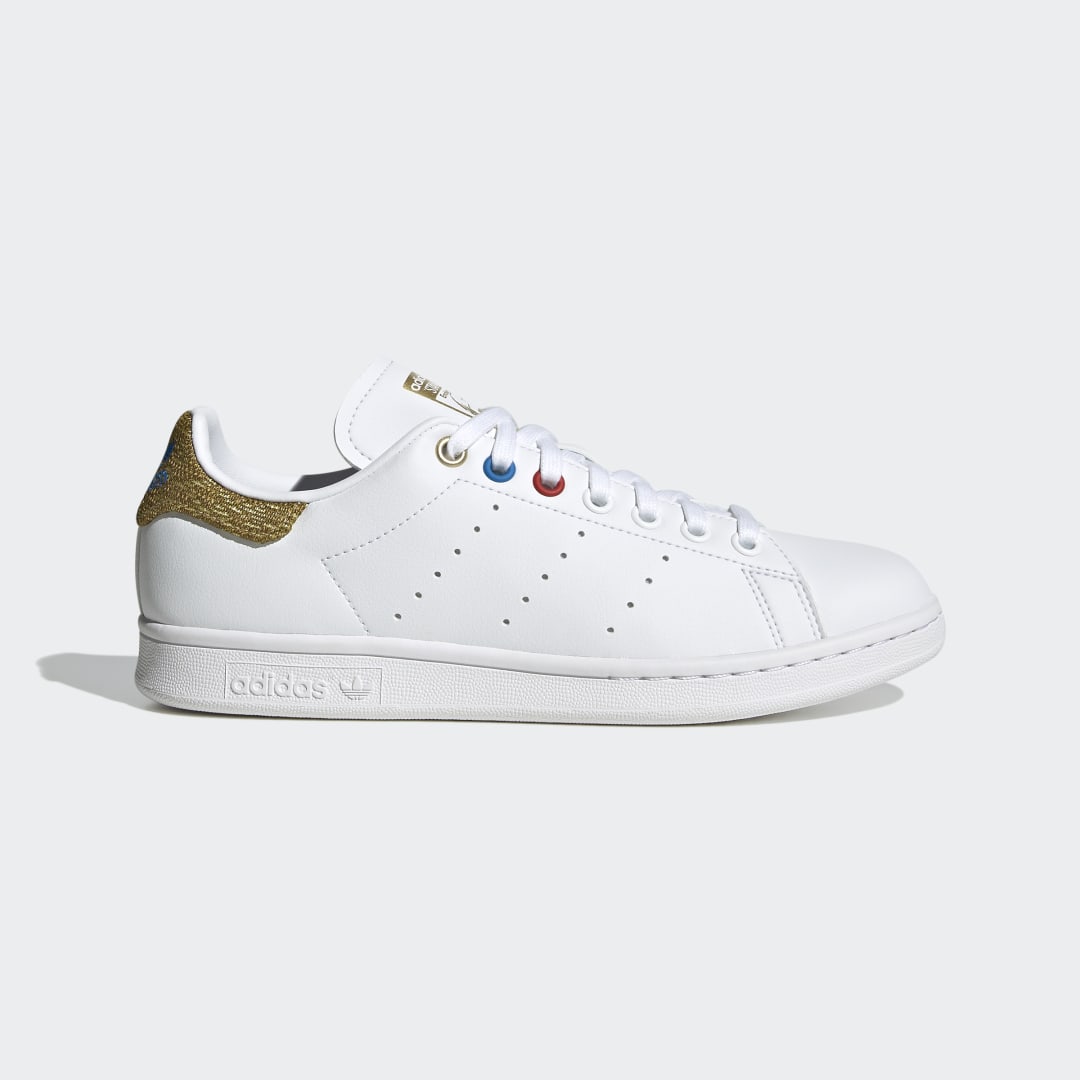Adidas Stan Smith Cloud White / Blue Rush / Matte Gold (GY5700)