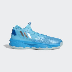 Adidas Dame 8 Signal Cyan / Silver Metallic / Shock Cyan (GY6465)