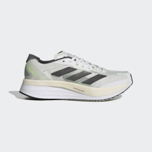 Adidas Adizero Boston 11 Crystal White / Night Metallic / Linen Green (GY8407)