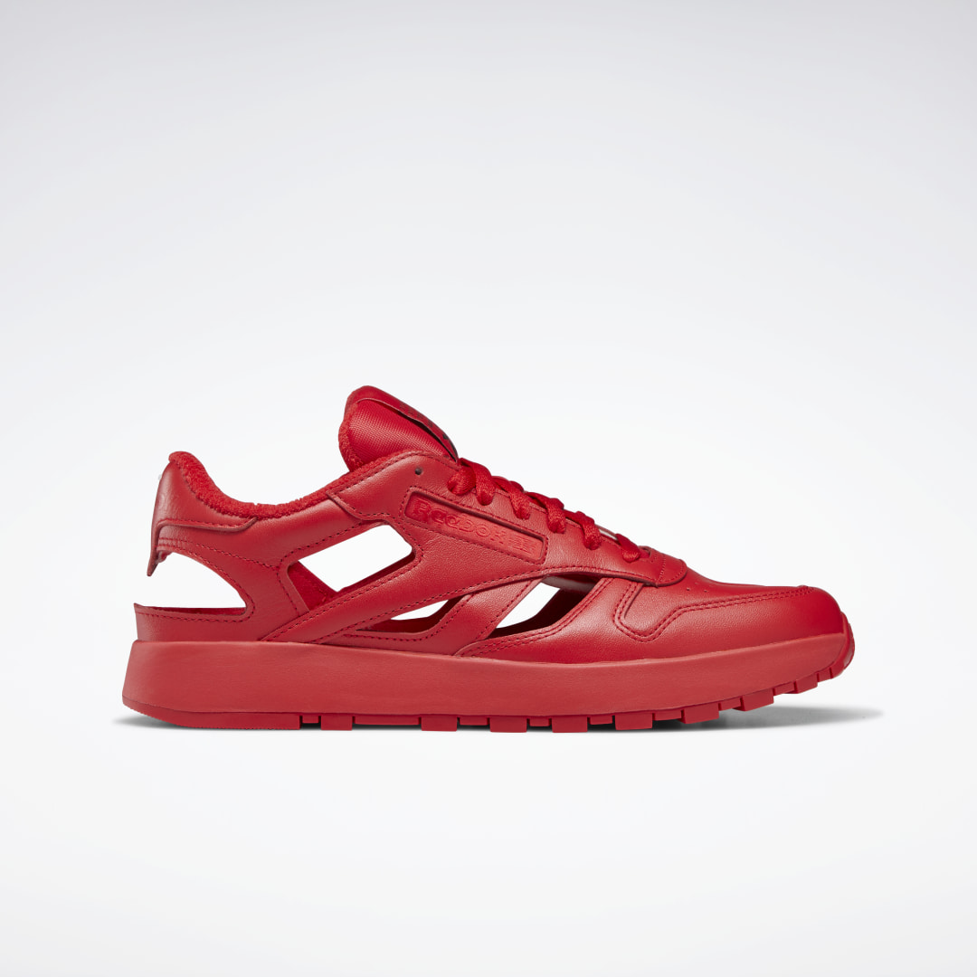 Reebok Maison Margiela Classic Leather DQ Shoes Vector Red / Black / Cloud White (GZ0947)