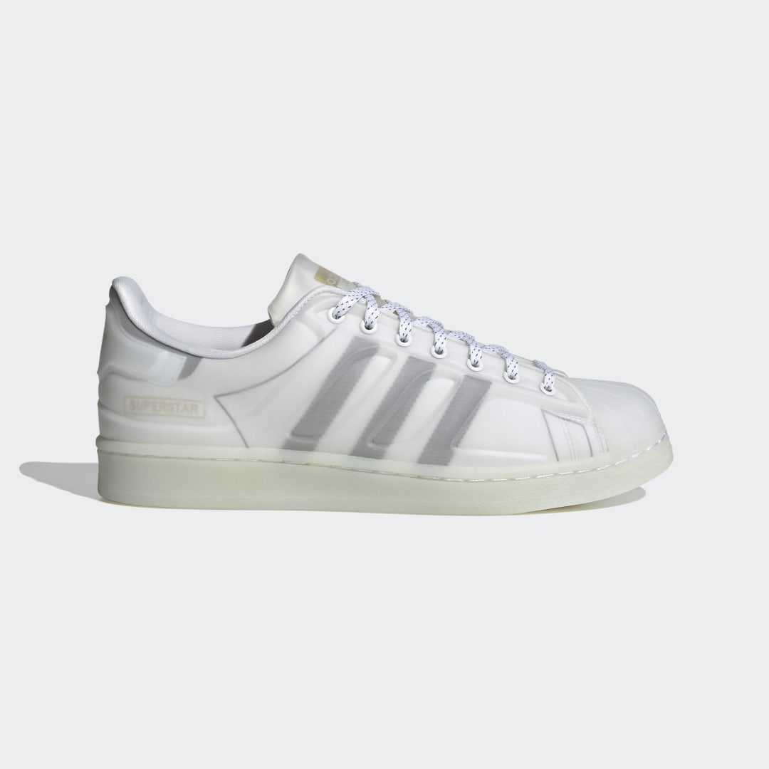 adidas superstar white gold white