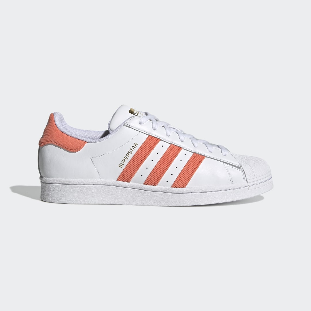Adidas Superstar True Orange / Cloud White / Gold Metallic (H00207)