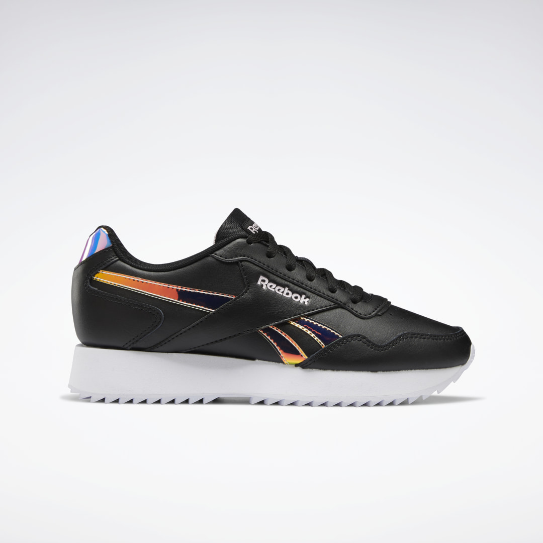 Reebok Royal Glide Ripple Double Shoes Black / Cloud White / Frost Berry (H03330)