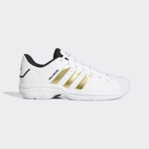 Adidas Pro Model 2G Low Cloud White / Gold Metallic / Core Black (H68060)