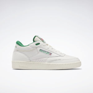 Reebok Club C Mid II Vintage Shoes Chalk / Glen Green / Classic White (H68833)