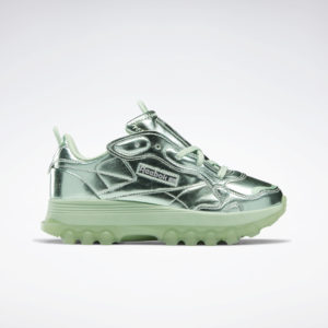 Reebok Cardi B Classic Leather Shoes Semi Pixel Mint / Semi Pixel Mint / Silver Metallic (HR0449)
