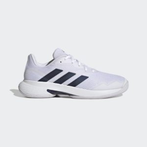 Adidas Courtjam Control Tennis Shoes Cloud White / Team Navy / Cloud White (HR1027)