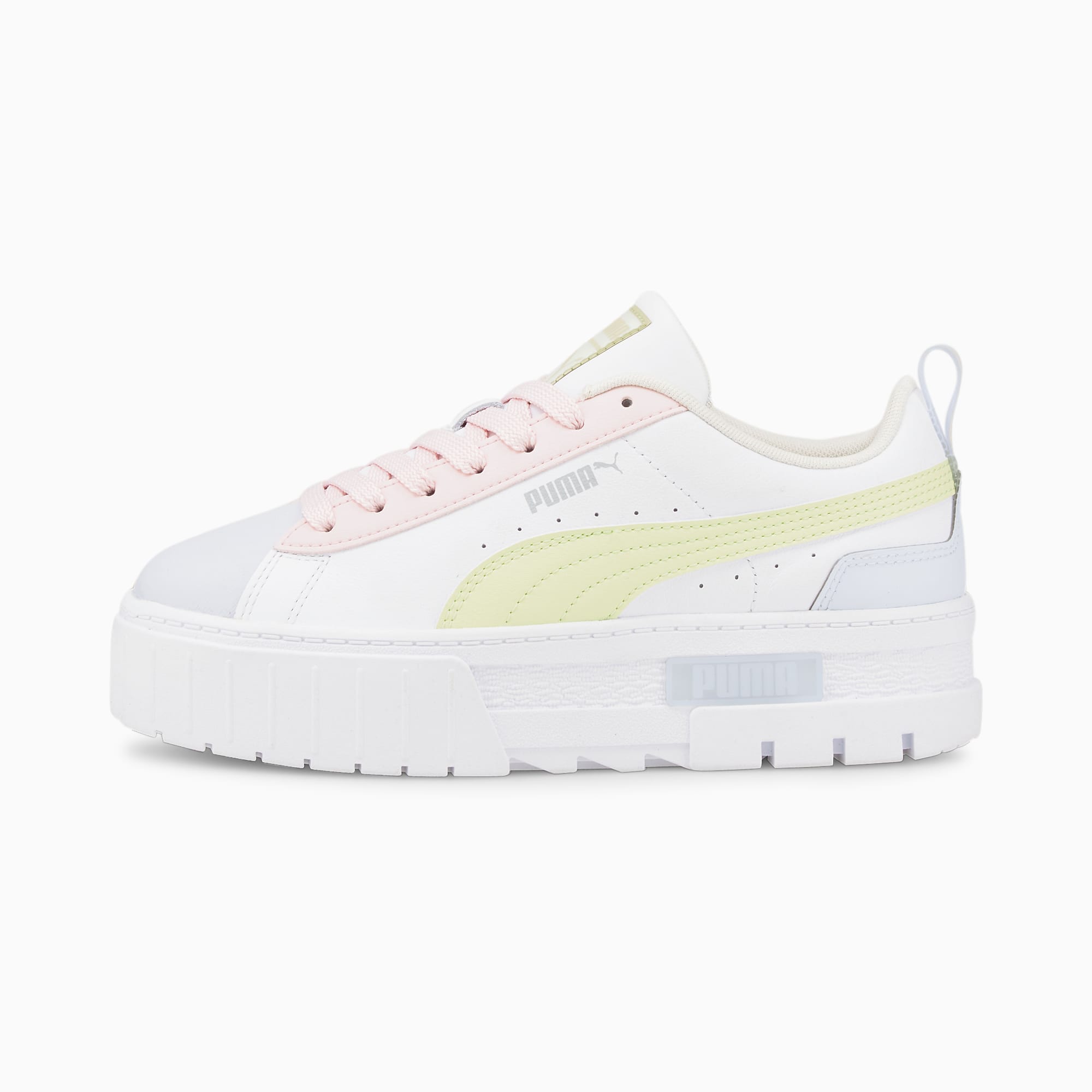 PUMA Mayze Leather Women’ White/Arctic Ice (385591-02)
