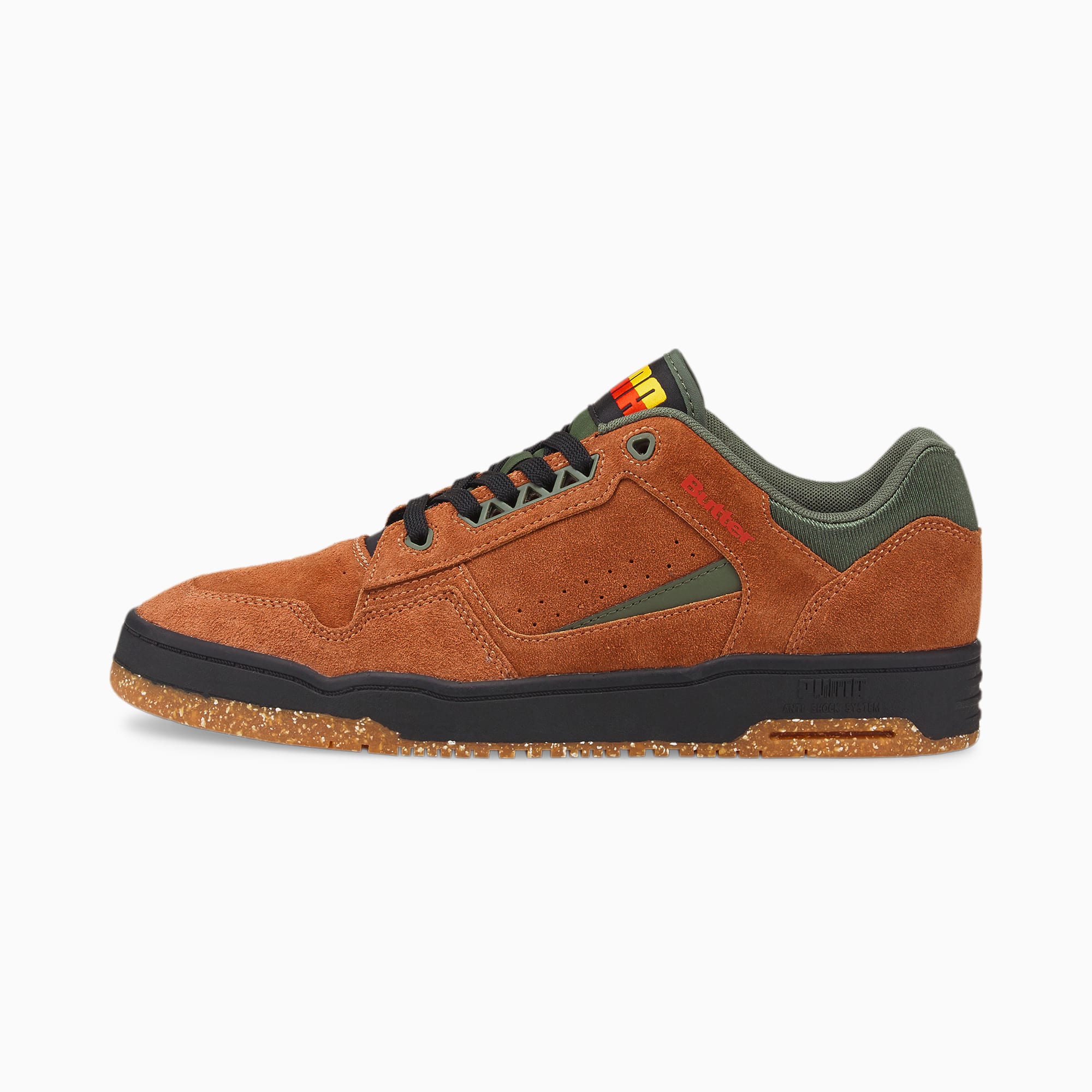 PUMA x Butter Goods Slipstream Lo Sued Mocha Bisque/Black/Thyme (384211-01)