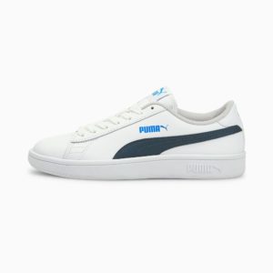 PUMA Smash V2 Youth White/Intense Blue (365170-30)