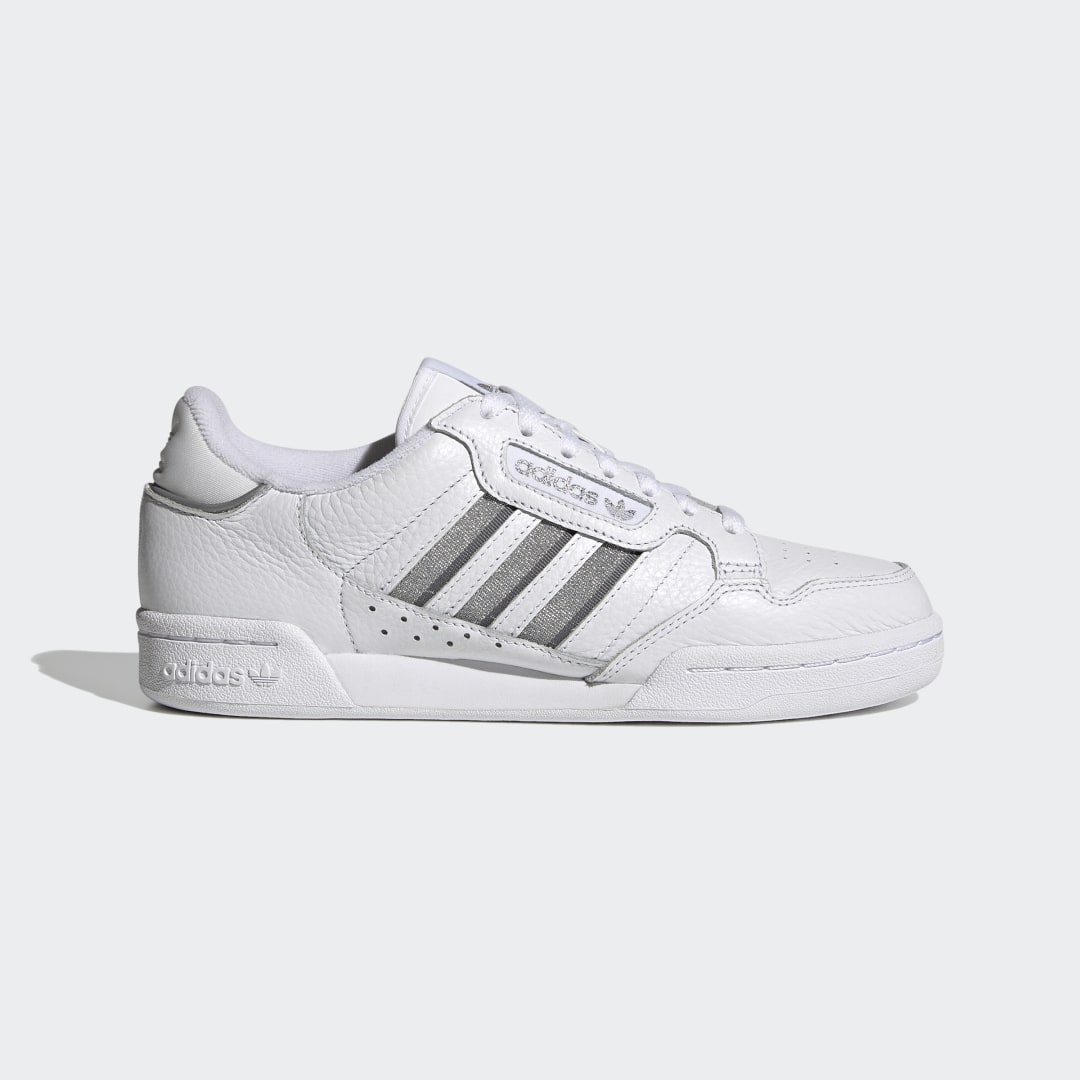Adidas Continental 80 Stripes Cloud White / Silver Metallic / Grey Three (S42626)