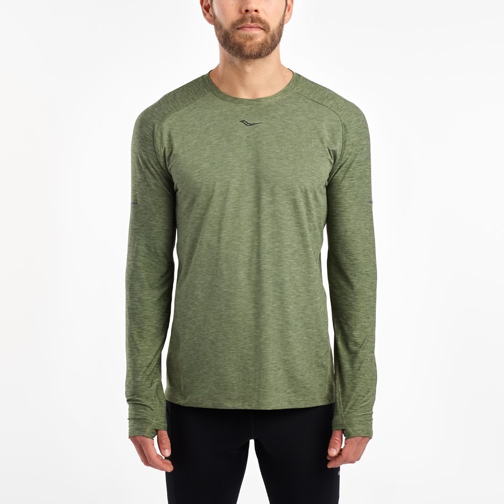 Saucony Breakthru Long Sleeve Green (SAM800186-FLC)