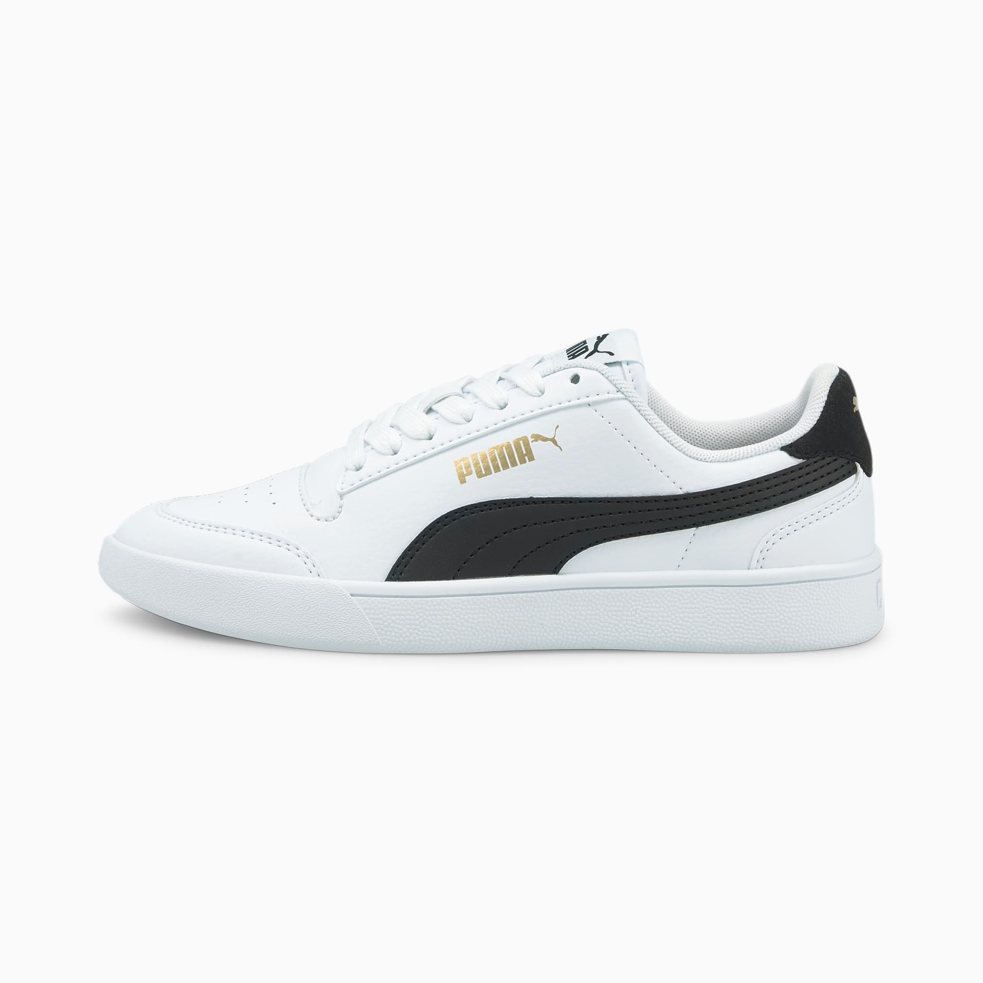 PUMA Shuffle Youth White/Black/Gold (375688-02)