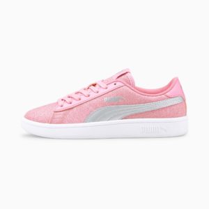 PUMA Smash V2 Glitz Glam Youth Prism Pink/Silver (367377-27)