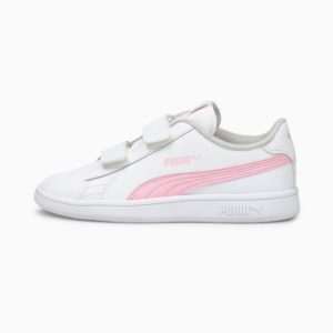 PUMA Smash V2 Kids’ White/Pink Lady (365173-28)