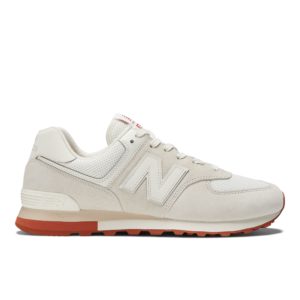 New Balance New Balance Unisex 574 White/Brown (ML574BS2)