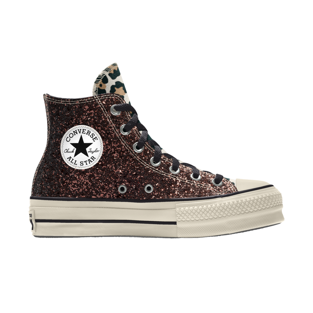 Converse Custom Chuck Taylor All Star Lift Platform Glitter By You (570626CElevated)
