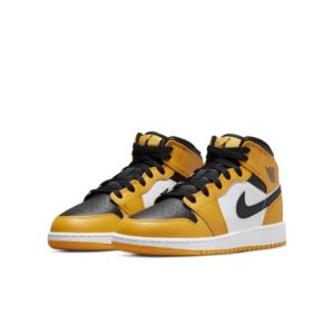 Jordan 1 Mid Older Kids’ Yellow (554725-701)