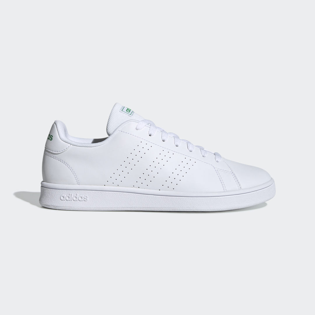 Adidas Advantage Base Cloud White / Cloud White / Green (EE7690)