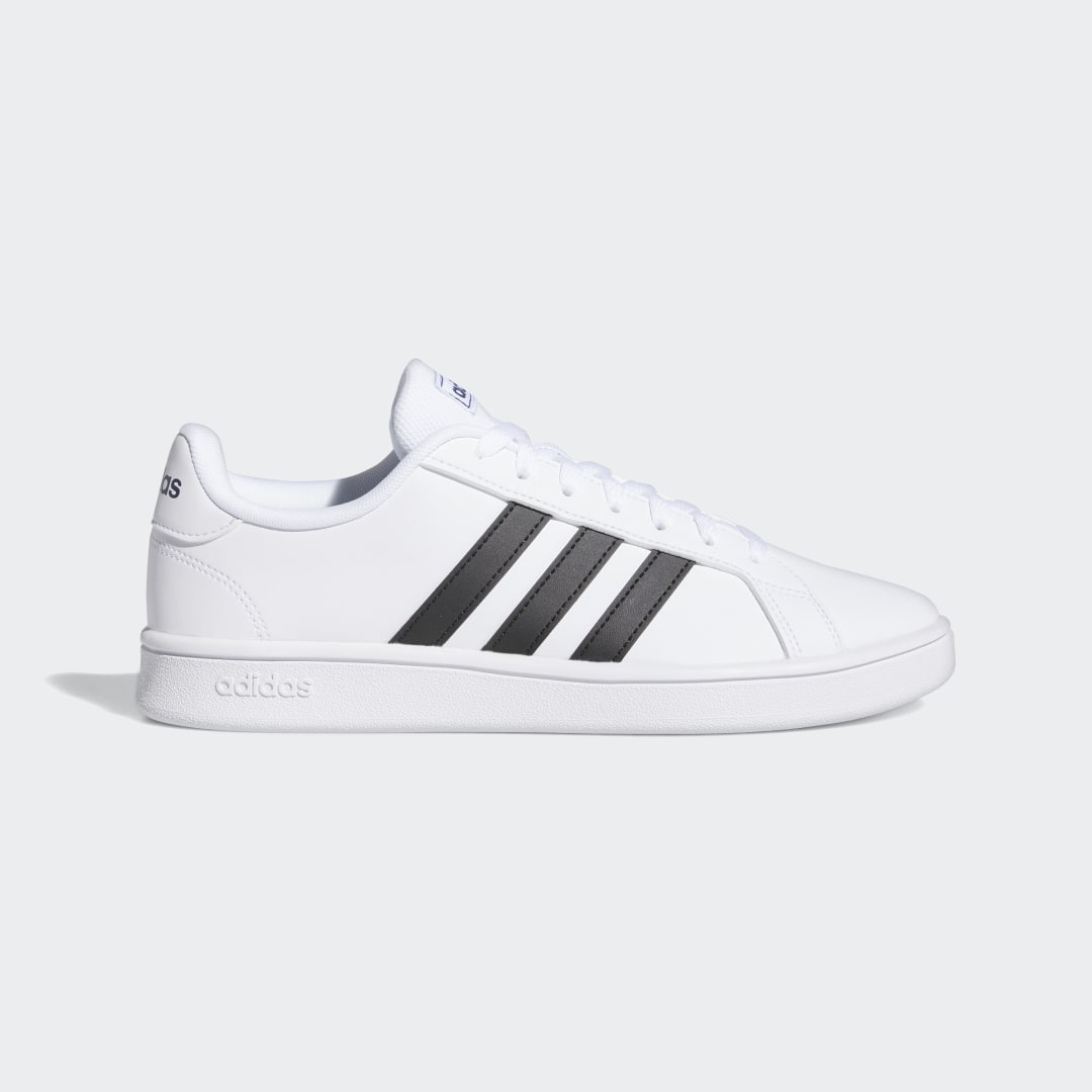 Adidas Grand Court Base Cloud White / Core Black / Dark Blue (EE7904)