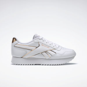 Reebok  Royal Glide Ripple Double Shoes White / Rose Gold / White (GW1184)