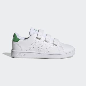 Adidas Advantage Court Lifestyle Hook-and-Loop Cloud White / Green / Core Black (GW6494)